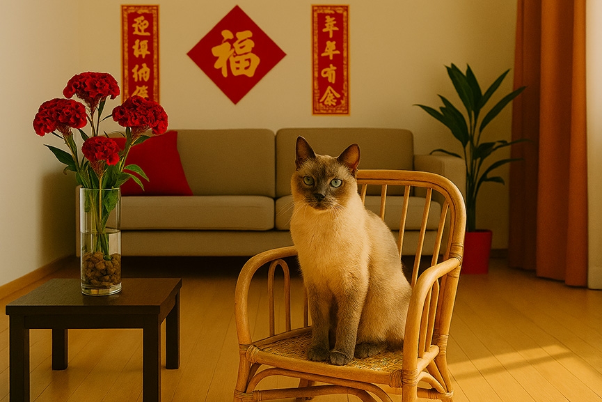 2026馬年年花攻略-5款寵物友善開運年花推薦-對貓狗安全無毒-雞冠花Celosia